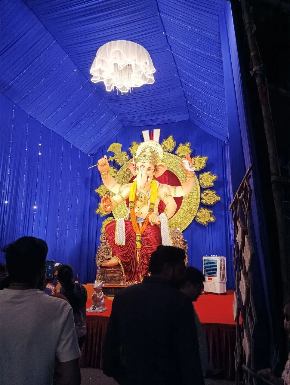 Ganesha statue in a pandal