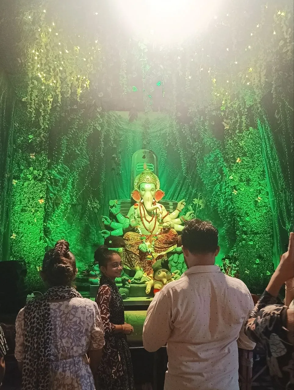 Ganesha statue in a pandal