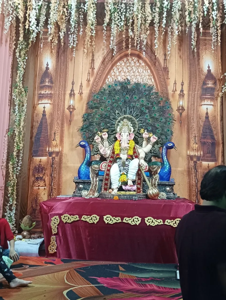 Ganesha statue in a pandal