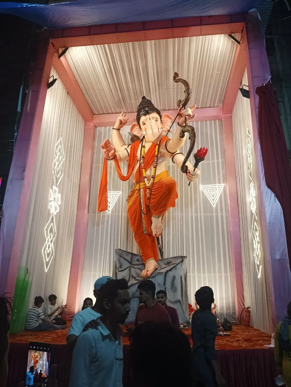 Ganesha statue in a pandal