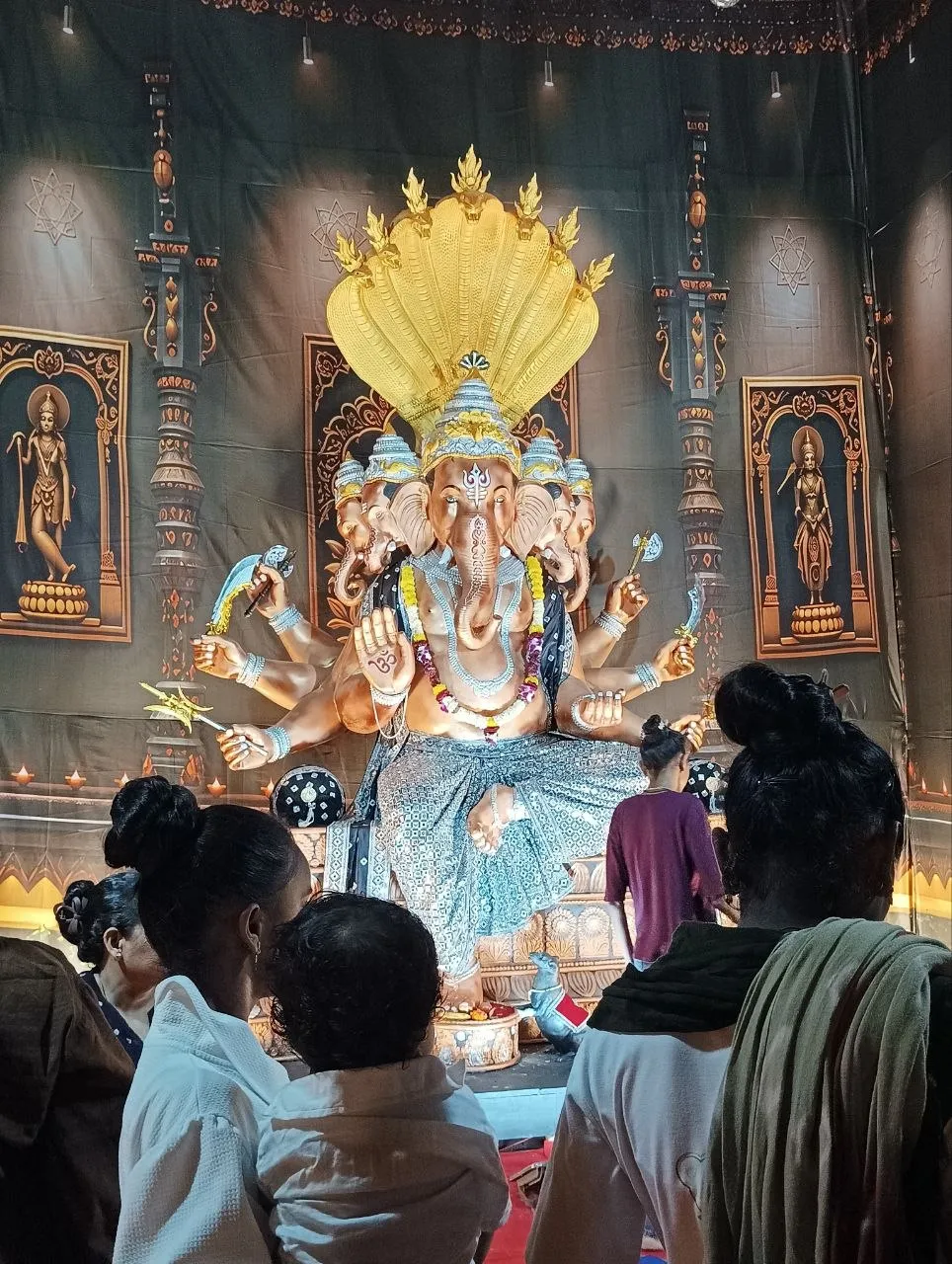 Ganesha statue in a pandal