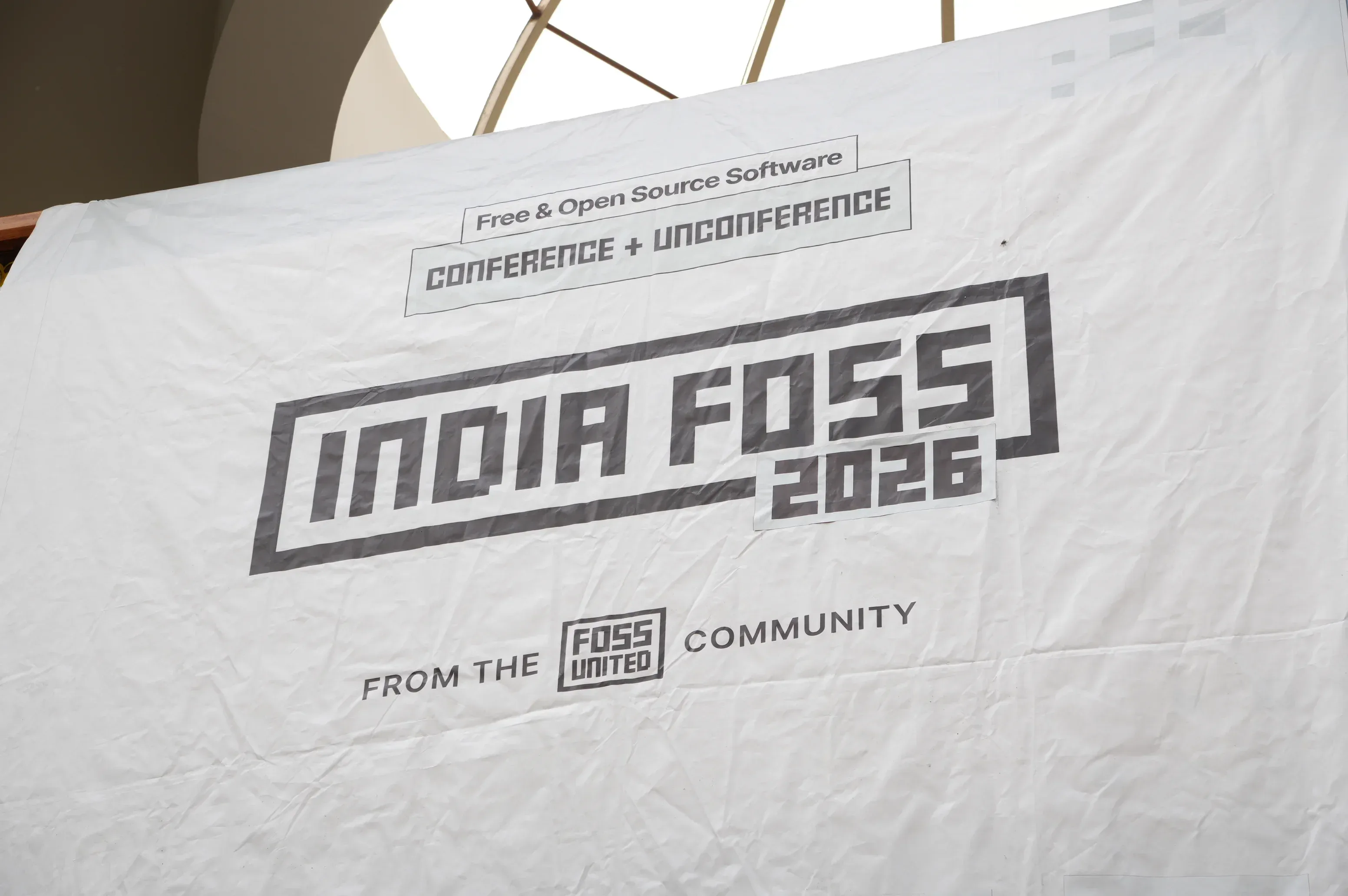 IndiaFOSS logo on a banner